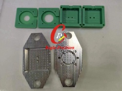 Machining plastic blocks